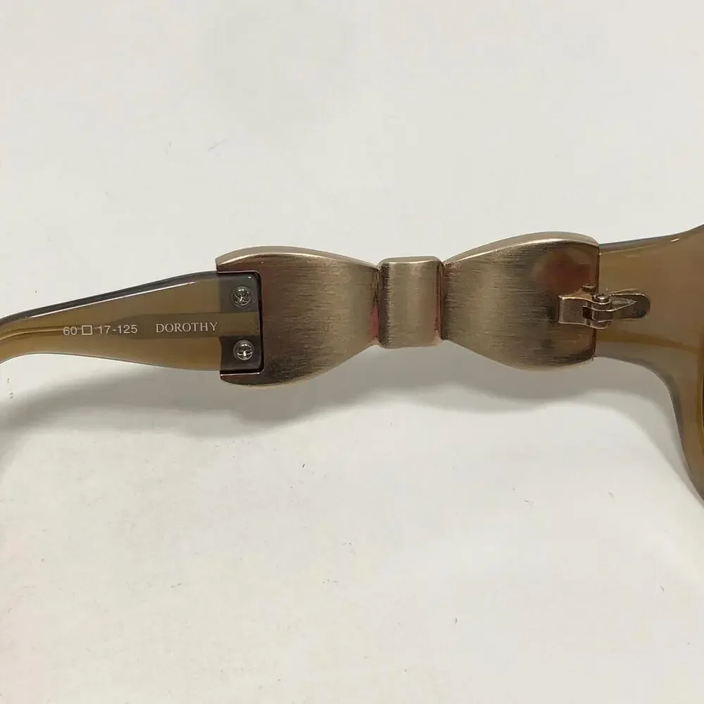 Badgely Mischka Women's Sunglasses Sable Dorothy Bow Side Brown Gradient w/ Case